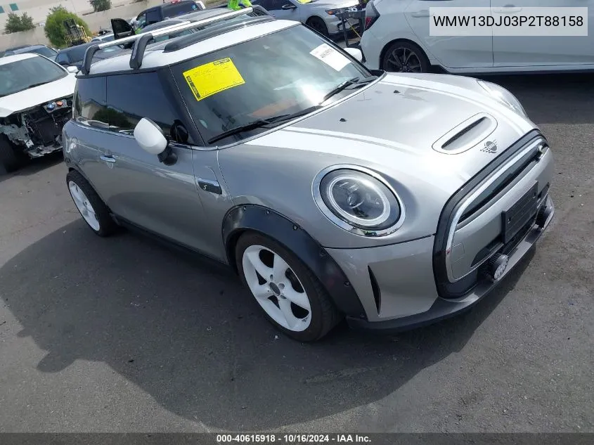 2023 Mini Se Hardtop Cooper VIN: WMW13DJ03P2T88158 Lot: 40615918