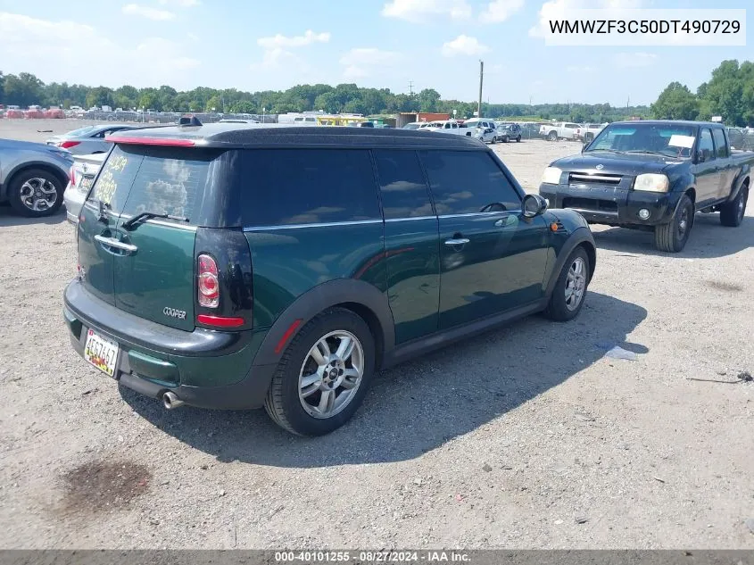 2013 Mini Clubman Cooper VIN: WMWZF3C50DT490729 Lot: 40101255