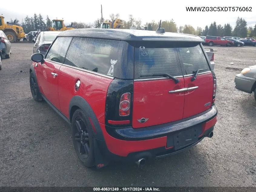 2013 Mini Clubman Cooper S VIN: WMWZG3C5XDT576062 Lot: 40631249