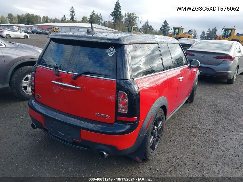 2013 Mini Clubman Cooper S VIN: WMWZG3C5XDT576062 Lot: 40631249