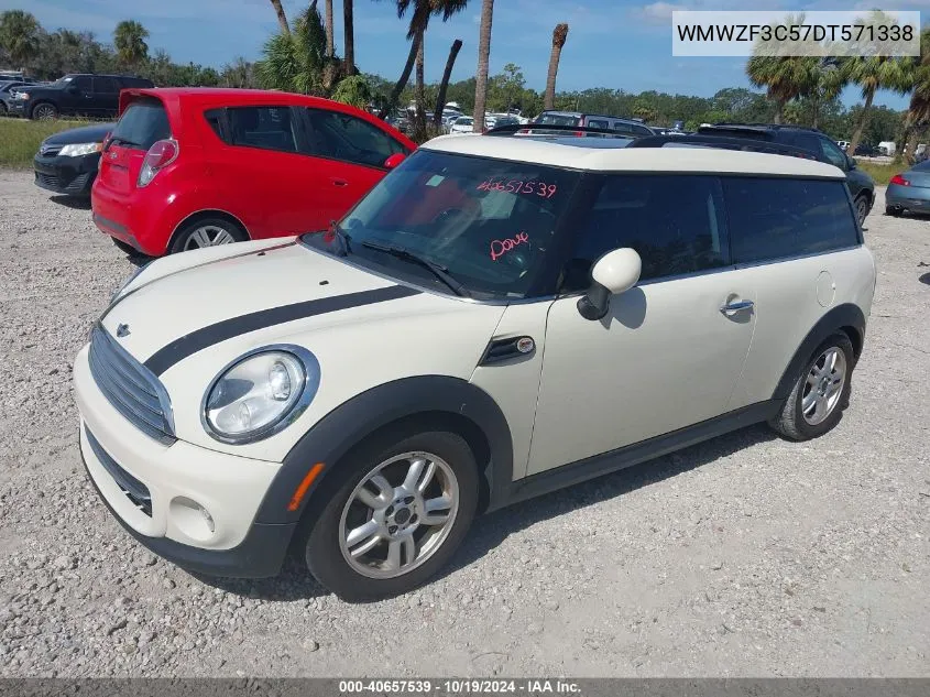 2013 Mini Clubman Cooper VIN: WMWZF3C57DT571338 Lot: 40657539