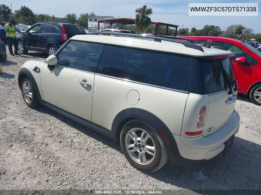 2013 Mini Clubman Cooper VIN: WMWZF3C57DT571338 Lot: 40657539