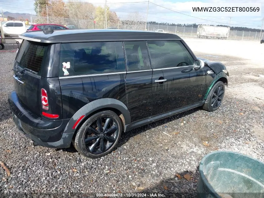 2014 Mini Clubman Cooper S VIN: WMWZG3C52ET800569 Lot: 40469473