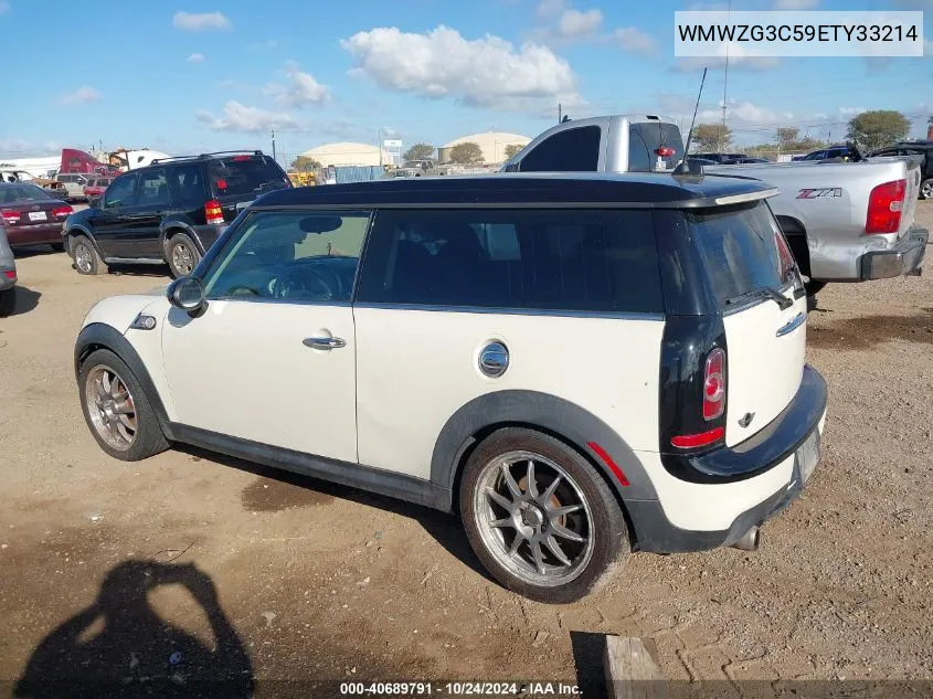 2014 Mini Clubman Cooper S VIN: WMWZG3C59ETY33214 Lot: 40689791