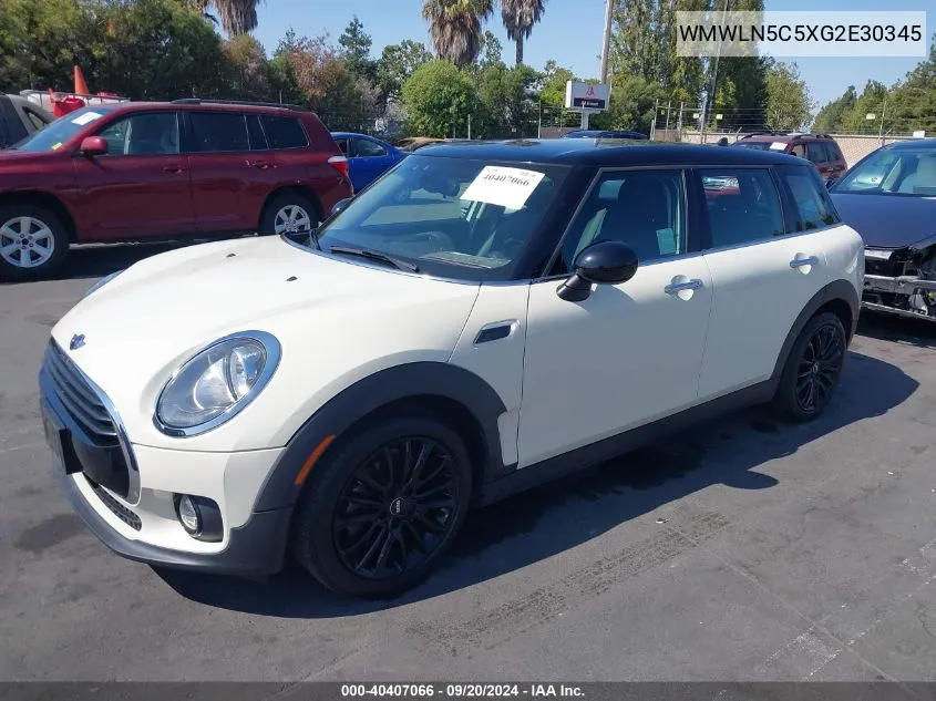 2016 Mini Clubman Cooper VIN: WMWLN5C5XG2E30345 Lot: 40407066