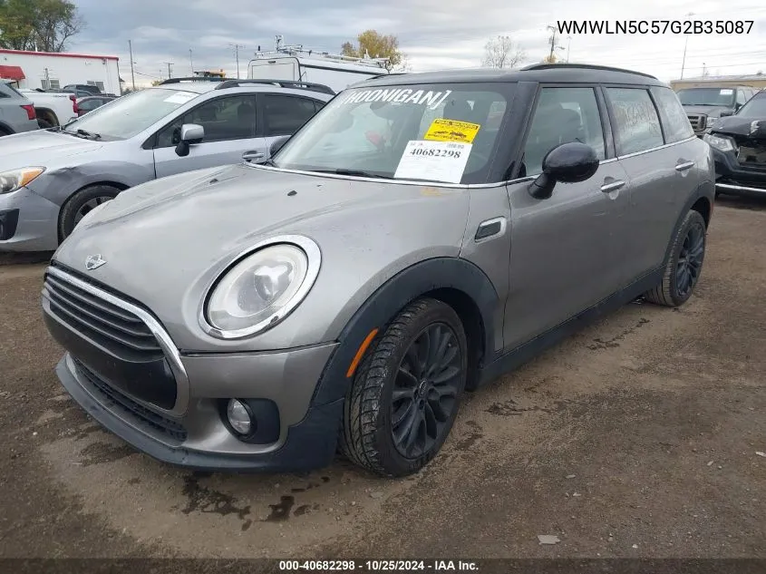 2016 Mini Clubman Cooper VIN: WMWLN5C57G2B35087 Lot: 40682298