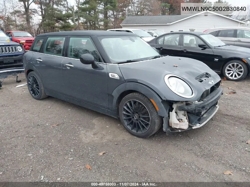 2016 Mini Clubman Cooper S VIN: WMWLN9C50G2B30840 Lot: 40758003