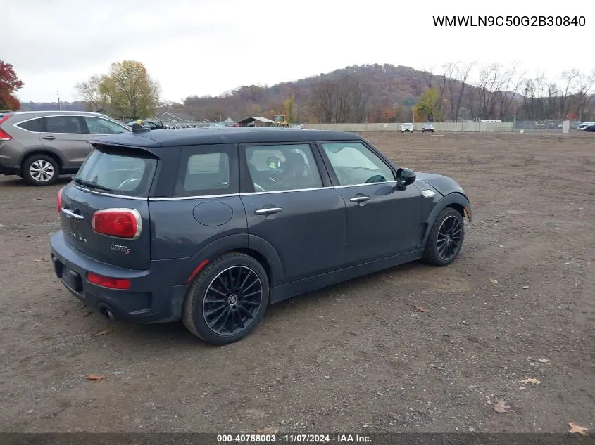 2016 Mini Clubman Cooper S VIN: WMWLN9C50G2B30840 Lot: 40758003