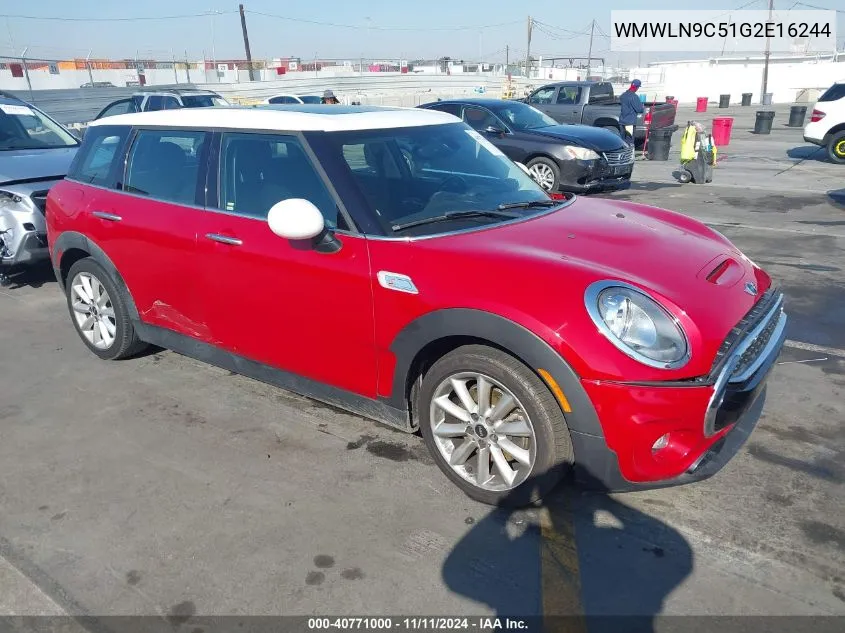 2016 Mini Clubman Cooper S VIN: WMWLN9C51G2E16244 Lot: 40771000