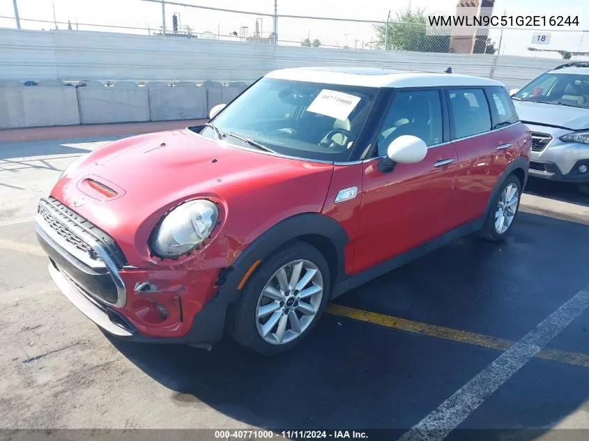 2016 Mini Clubman Cooper S VIN: WMWLN9C51G2E16244 Lot: 40771000