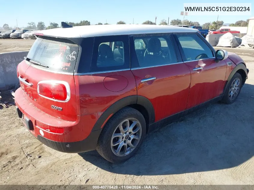 2016 Mini Clubman Cooper VIN: WMWLN5C51G2E30234 Lot: 40775428