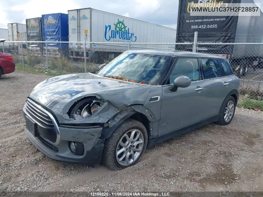 2017 Mini Cooper Clubman VIN: WMWLU1C37H2F28857 Lot: 12150220