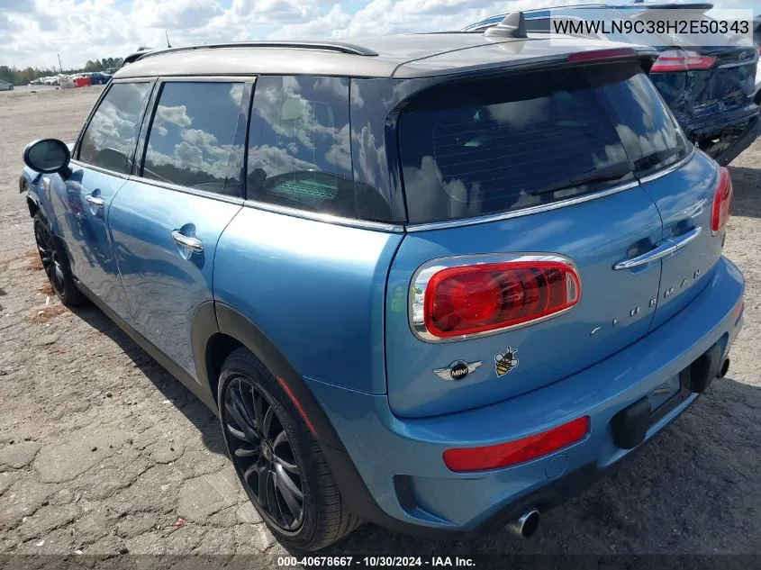 2017 Mini Clubman Cooper S VIN: WMWLN9C38H2E50343 Lot: 40678667