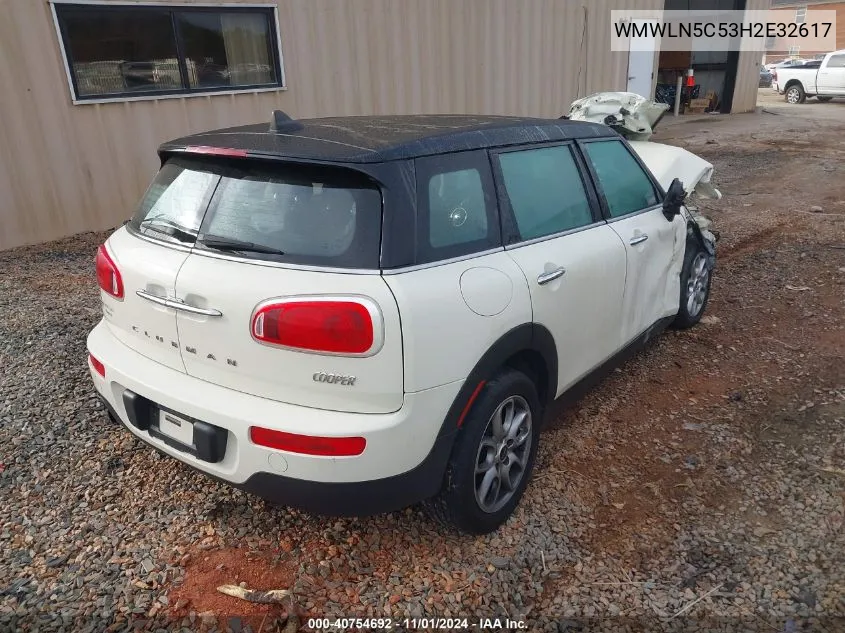 2017 Mini Clubman Cooper VIN: WMWLN5C53H2E32617 Lot: 40754692