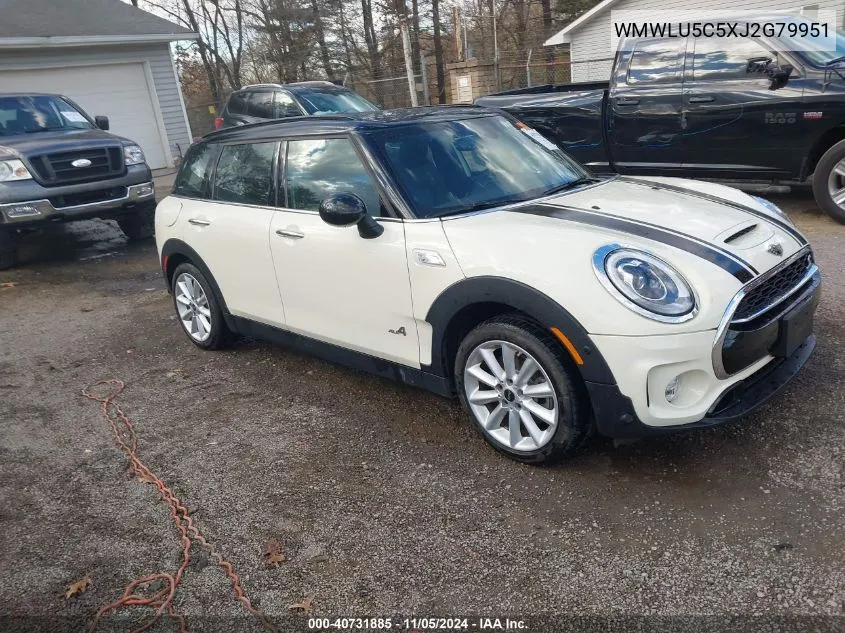 2018 Mini Clubman Cooper S VIN: WMWLU5C5XJ2G79951 Lot: 40731885