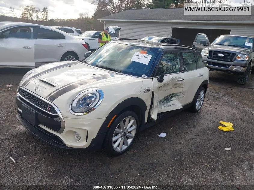 WMWLU5C5XJ2G79951 2018 Mini Clubman Cooper S