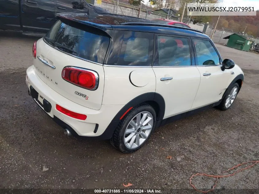 WMWLU5C5XJ2G79951 2018 Mini Clubman Cooper S