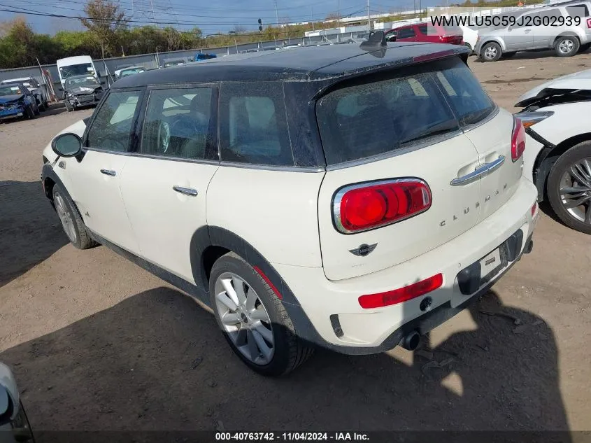 2018 Mini Clubman Cooper S VIN: WMWLU5C59J2G02939 Lot: 40763742