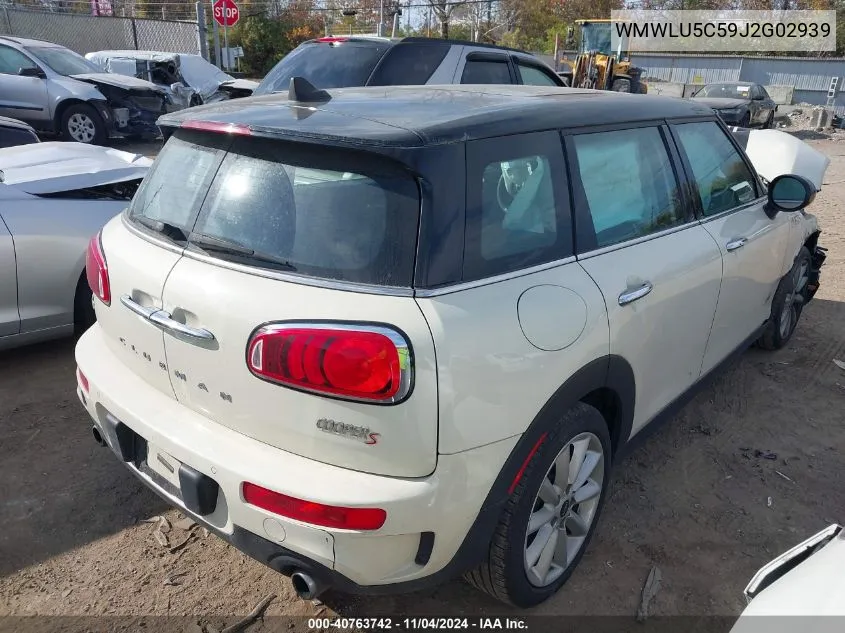 2018 Mini Clubman Cooper S VIN: WMWLU5C59J2G02939 Lot: 40763742