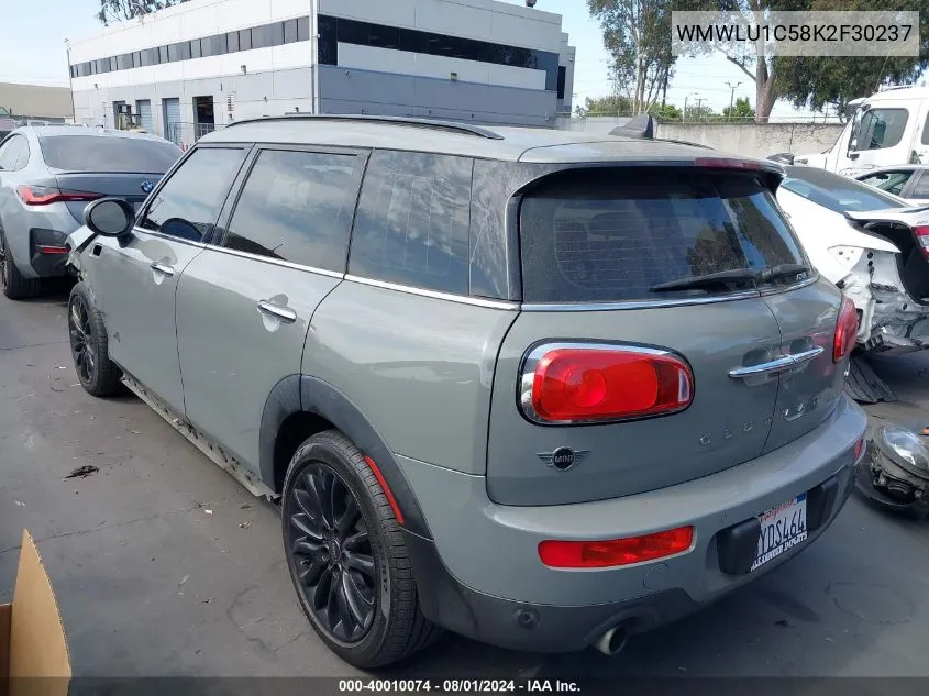 2019 Mini Clubman Cooper VIN: WMWLU1C58K2F30237 Lot: 40010074