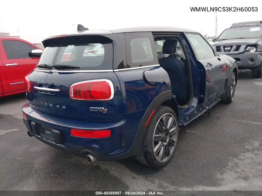 WMWLN9C53K2H60053 2019 Mini Clubman Cooper S