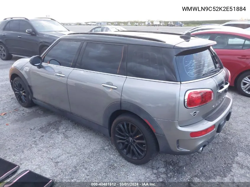 2019 Mini Clubman Cooper S VIN: WMWLN9C52K2E51884 Lot: 40481612