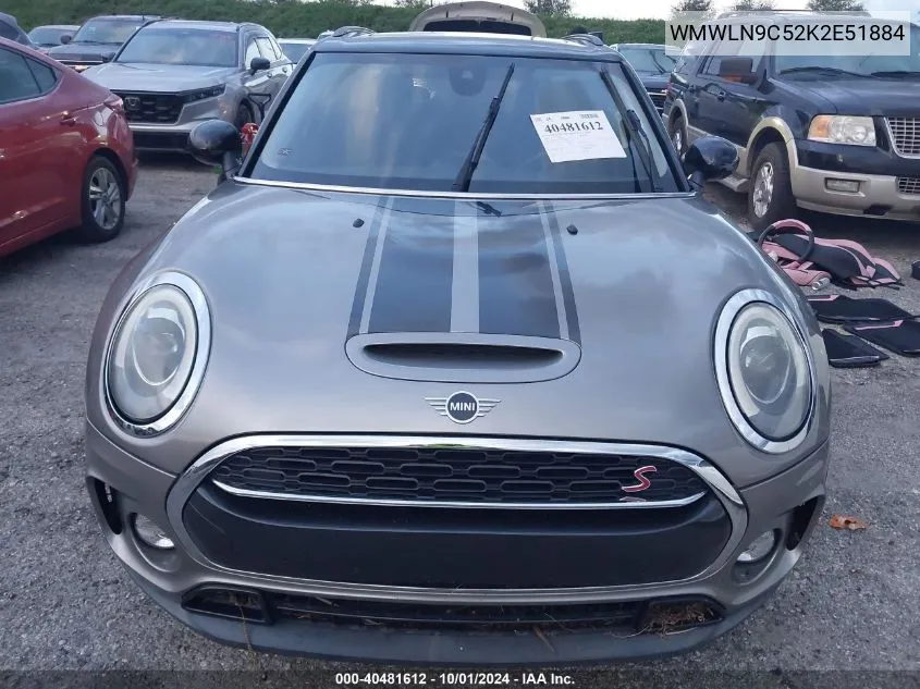 2019 Mini Clubman Cooper S VIN: WMWLN9C52K2E51884 Lot: 40481612