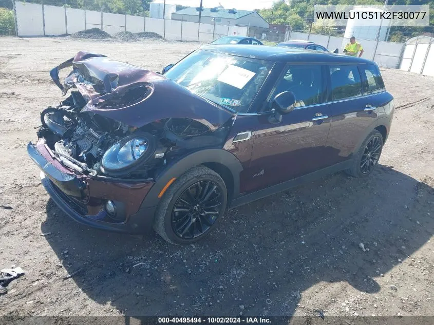 WMWLU1C51K2F30077 2019 Mini Clubman Cooper