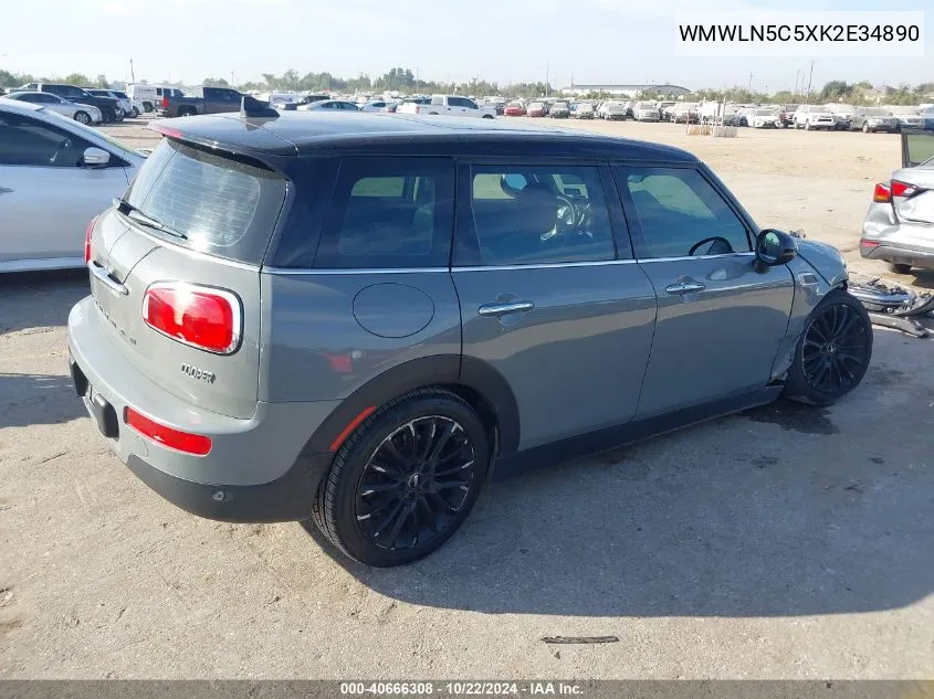 2019 Mini Clubman Cooper VIN: WMWLN5C5XK2E34890 Lot: 40666308