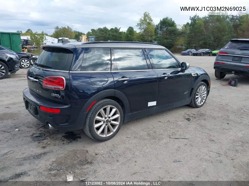 2021 Mini Clubman VIN: WMWXJ1C03M2N69025 Lot: 12123082