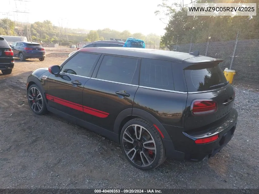 2024 Mini Clubman John Cooper Works VIN: WMWJZ9C05R2V42025 Lot: 40400353