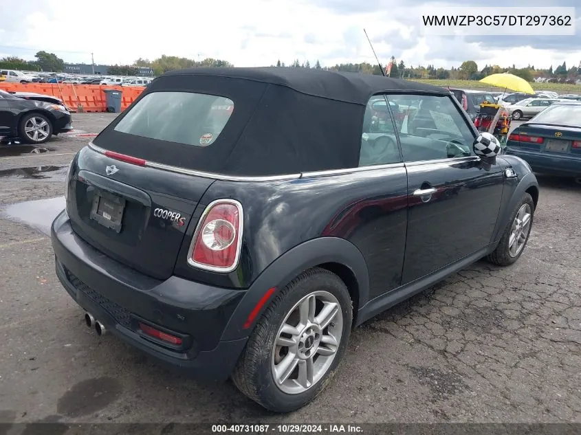 2013 Mini Convertible Cooper S VIN: WMWZP3C57DT297362 Lot: 40731087