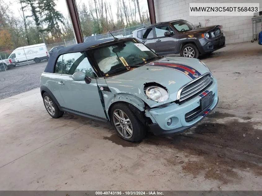 2013 Mini Convertible Cooper VIN: WMWZN3C54DT568433 Lot: 40743195