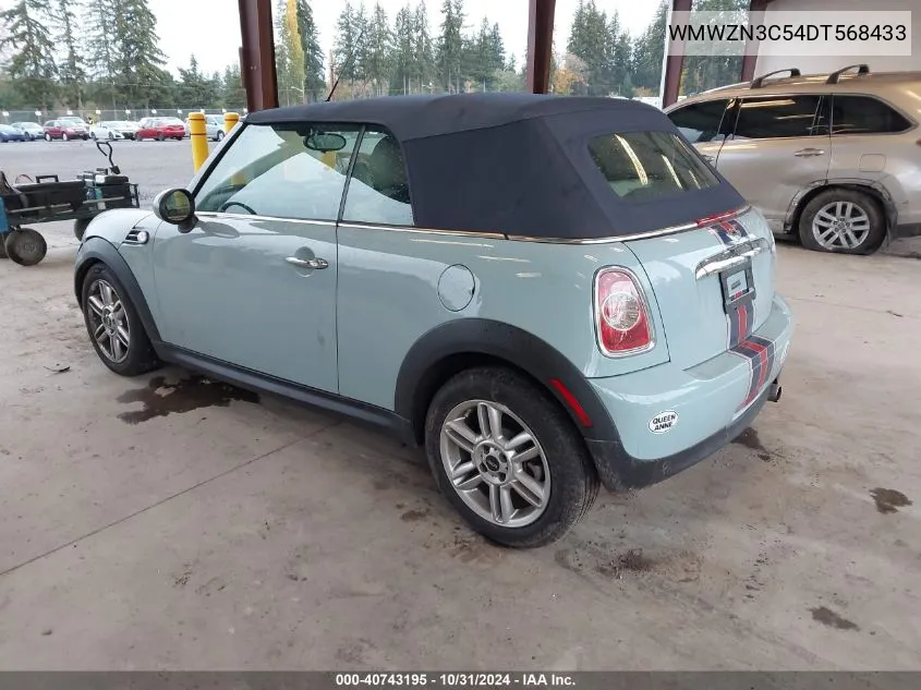 2013 Mini Convertible Cooper VIN: WMWZN3C54DT568433 Lot: 40743195