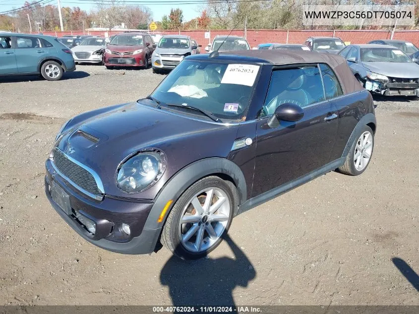 2013 Mini Convertible Cooper S VIN: WMWZP3C56DT705074 Lot: 40762024