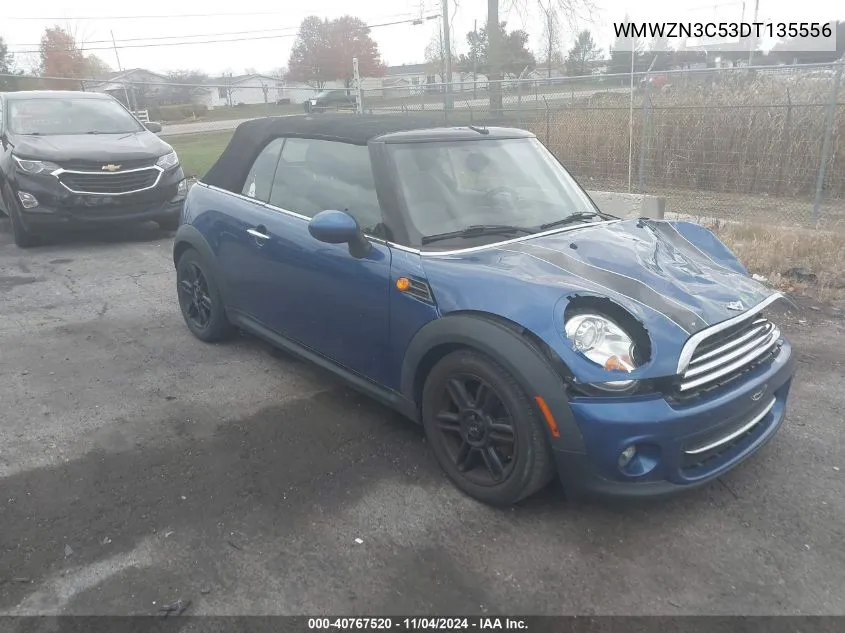 2013 Mini Convertible Cooper VIN: WMWZN3C53DT135556 Lot: 40767520