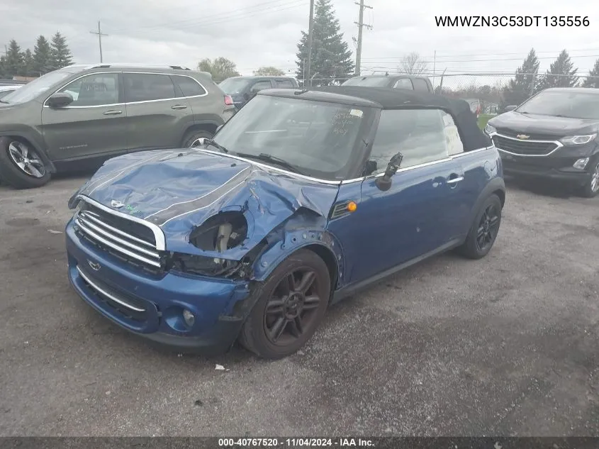 2013 Mini Convertible Cooper VIN: WMWZN3C53DT135556 Lot: 40767520