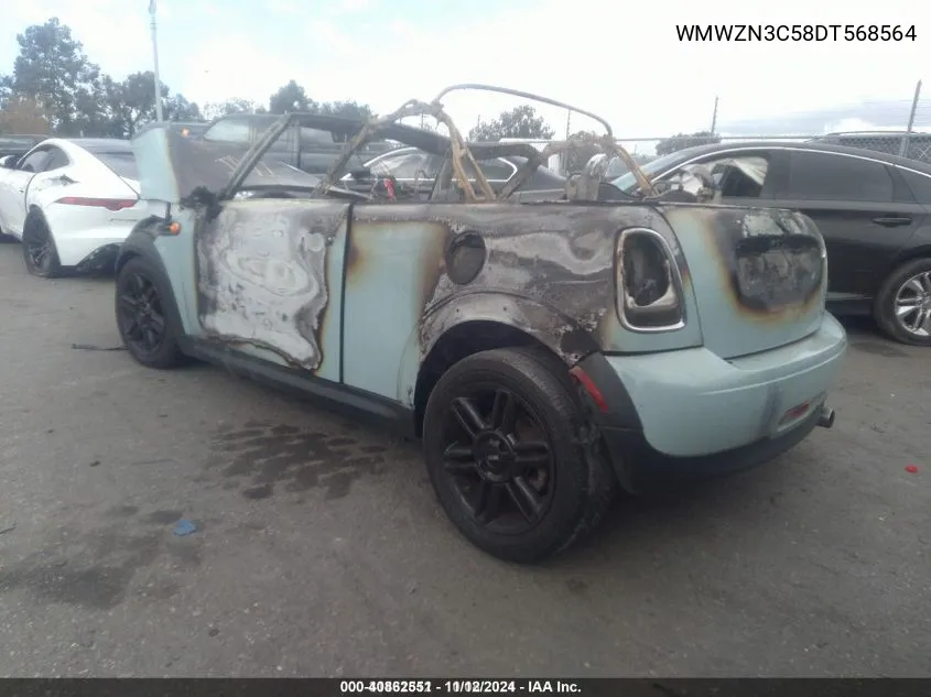 2013 Mini Convertible Cooper VIN: WMWZN3C58DT568564 Lot: 40862551