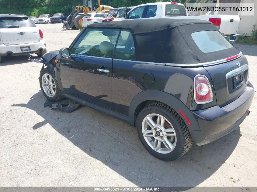 WMWZN3C55FT863012 2015 Mini Convertible Cooper