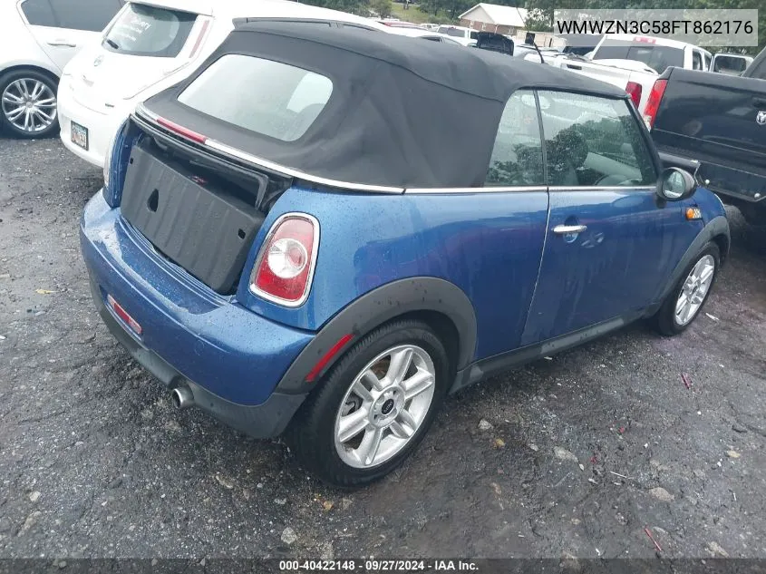 2015 Mini Convertible Cooper VIN: WMWZN3C58FT862176 Lot: 40422148