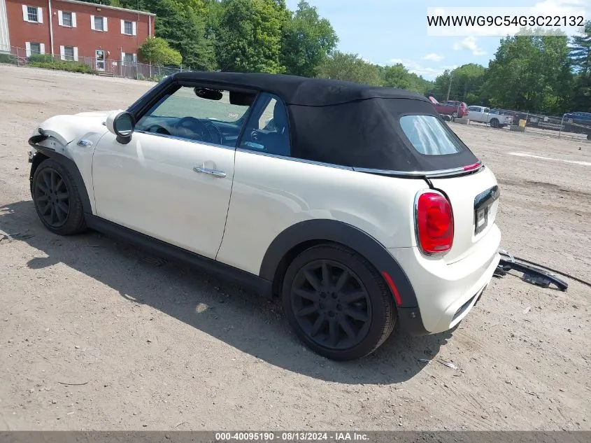 2016 Mini Convertible Cooper S VIN: WMWWG9C54G3C22132 Lot: 40095190