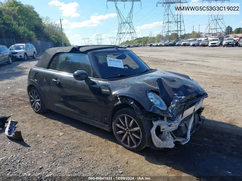 WMWWG5C53G3C19022 2016 Mini Convertible Cooper