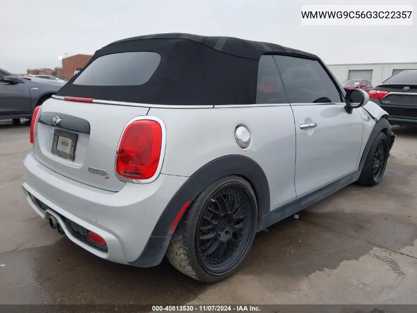 2016 Mini Convertible Cooper S VIN: WMWWG9C56G3C22357 Lot: 40813530