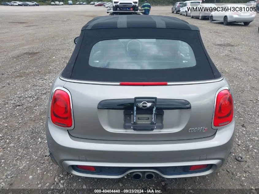 WMWWG9C36H3C81005 2017 Mini Convertible Cooper S