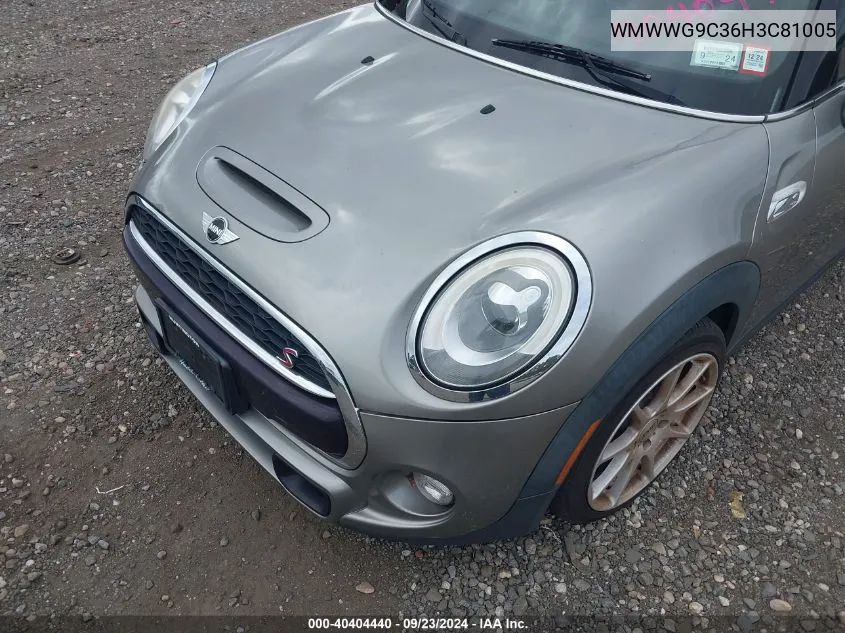 WMWWG9C36H3C81005 2017 Mini Convertible Cooper S