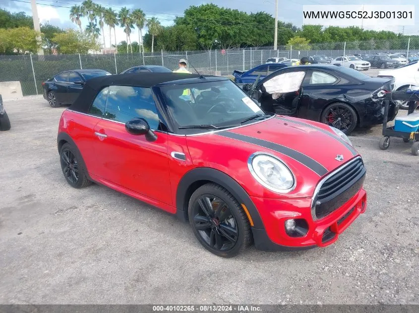 2018 Mini Convertible Cooper VIN: WMWWG5C52J3D01301 Lot: 40102265