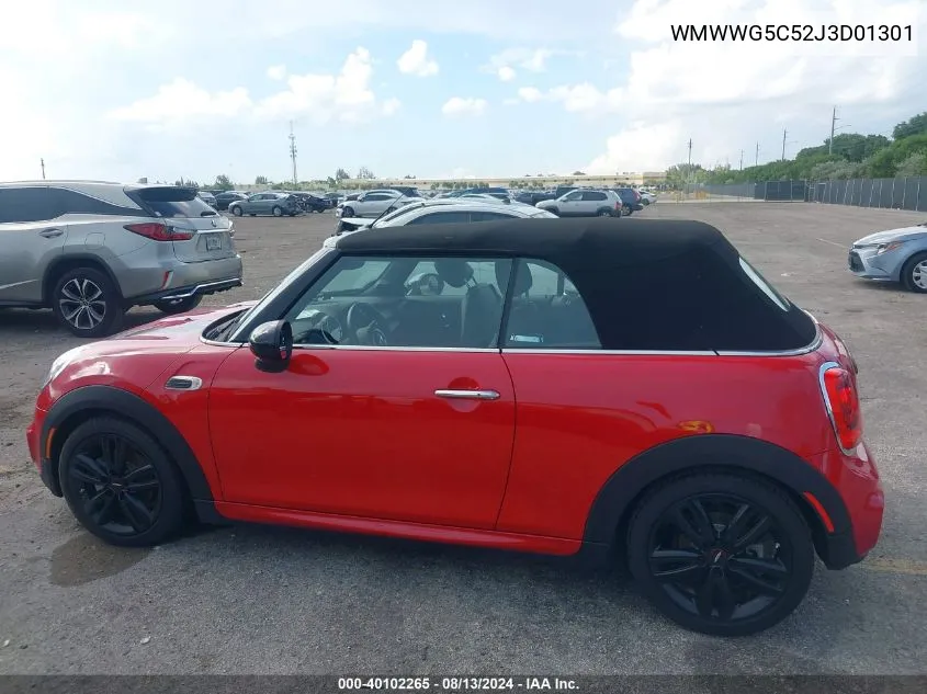 2018 Mini Convertible Cooper VIN: WMWWG5C52J3D01301 Lot: 40102265