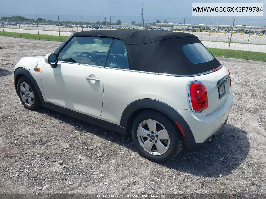 WMWWG5C5XK3F79784 2019 Mini Convertible Cooper