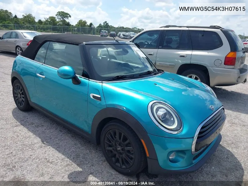 WMWWG5C54K3H07615 2019 Mini Convertible Cooper