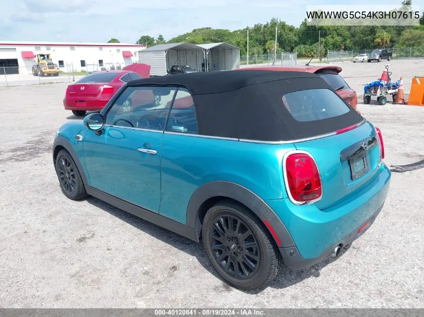 WMWWG5C54K3H07615 2019 Mini Convertible Cooper